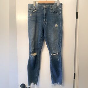 MOTHER- HighWaisted Looker Ankle Chew